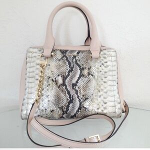 Calvin Klein Pink Snakeskin Hand Bag